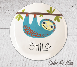Covina Sloth Smile Plate