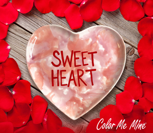 Covina Candy Heart Plate