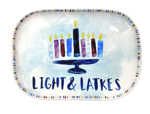 Covina Hanukkah Light & Latkes Platter