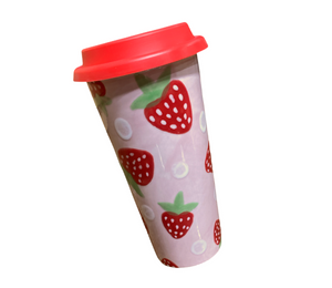 Covina Strawberry Travel Mug