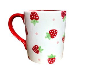 Covina Strawberry Dot Mug