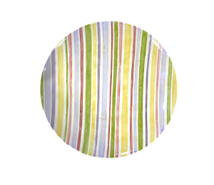 Covina Striped Fall Plate