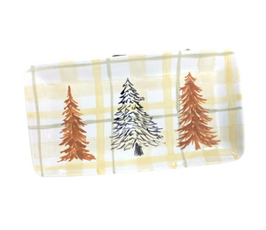 Covina Pines And Plaid Platter