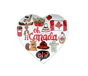 Covina Canada Heart Plate