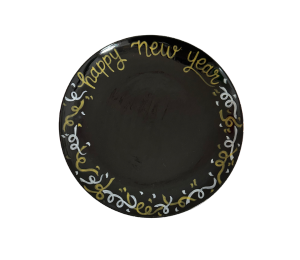 Covina New Year Confetti Plate