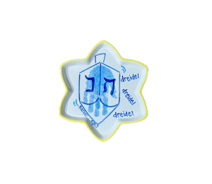 Covina Dreidel Plate