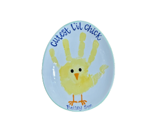 Covina Little Chick Egg Plate