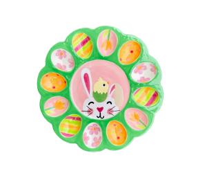 Covina Easter Sherbet Egg Plate