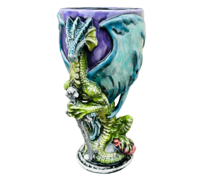 Covina Antique Dragon Goblet